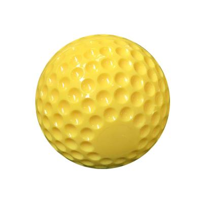 China Dedicated PU Hole 12 Inch Training Softball For Ball Machine for sale