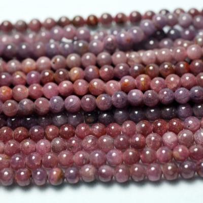 China Natural Gemstones Wholesale Loose 5-6mm Ruby Natural Mineral Semi-precious Stone Gemstone Beads For Jewelry Making DIY for sale