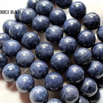 China 12mm Genuine Natural Blue Sapphire Gemstone Semi Precious Gemstone Beads Loose Stone For Jewelry Making Design for sale