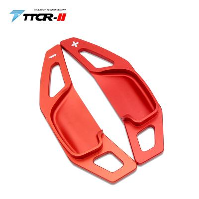 China Aluminum Alloy Car Steering Wheel Paddle Shift Extender DSG Clutches Car Sticker For Toyota REIZ 2013 for sale