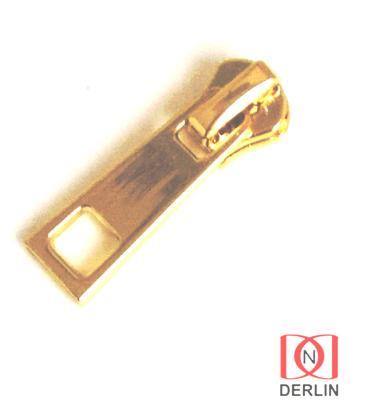 China Gold Zipper Nickel Free Manufacturing Customize Zipper Pull Head Metal Zipper Slider Puller for sale