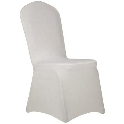 China Universal Spandex 190g/pc Banquet Chair Cover ZIRAN Height Spandex Chair Cover Eco-friendly White Wedding Stretch Solid Color Chair Cover Spandex 190g/pc for sale