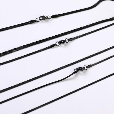 China BOHEMIA Chinese Style Design Stainless Steel Choker Necklace Black Punk Statement Necklace for sale