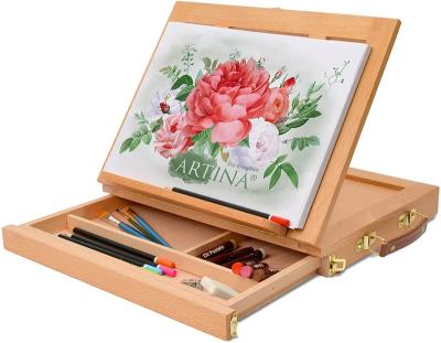 China Popular Portable Wooden Easel Painting Easel for Children's Drawing for sale