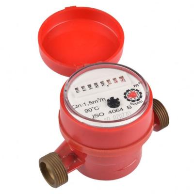 China Brass Single Jet Dry Type Brass Body Hot Water Meter for sale