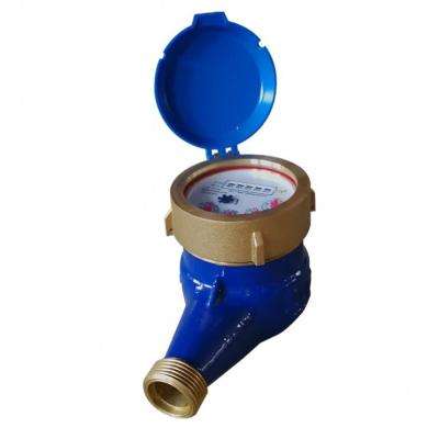 China Rotary Piston Body Brass Material Volumetric Brass Water Meter for sale