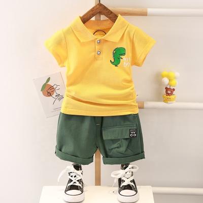 China Wholesale 2021 Summer Casual Kids Clothes Baby Boy Boutique Clothing Sets Short Sleeve Polo T-Shirt+Shorts OEM for sale