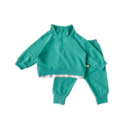 China Baby Boy Anti-Shrink Comfy Clothes Long Sleeve 2 Pcs Kids Clothing Sets Girl 2021 Autumn Spring Sports Suit 0-5 Years Old for sale