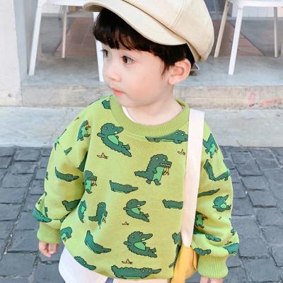 China Best Selling Breathable Baby Boy Clothing T-shirt Spring Autumn Long Sleeve Kids Top Clothes Long Knit Shirt for sale