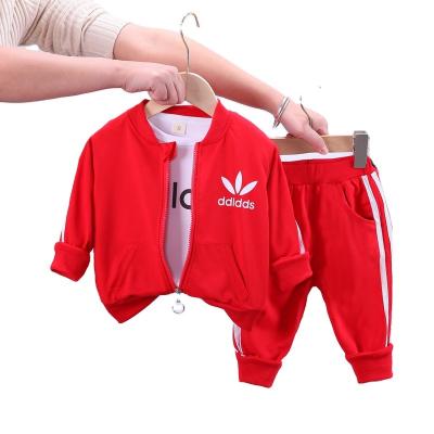 China Wholesale Custom Smart Casual Kids Clothes Sport Suit 3 Pcs Fashion Baby Boy And Girls Clothing Sets Long Sleeve Campus for sale