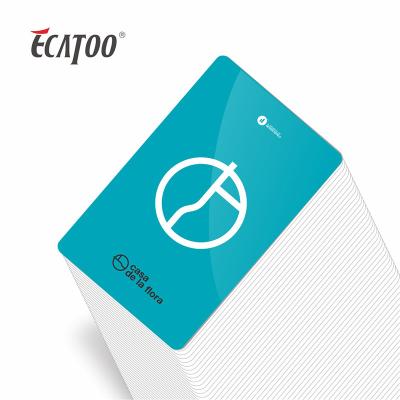 China Waterproof / Waterproof ECATOO Customized Contactless PVC Smart Card Access Control NFC RFID Card for sale