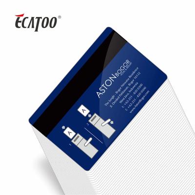 China Access Control System Customize Credit Card Size HICO / LOCO Magnetic Stripe Plastic Smart Card for sale