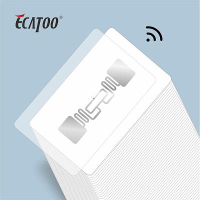 China Access Control System Smart Card Blank UHF RFID Card 840MHz/960MHz Contactless Smart Card for sale