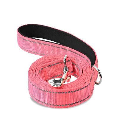 China New Arrival Double Stocked Wholesale Lighting Reflective Walking Collar And Leash Set Night Pet Dog Cat Dog Leash Set for sale