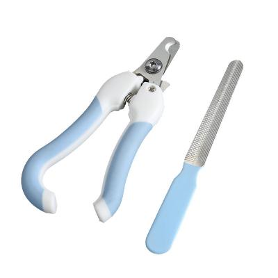 China Viable Latest Fashion Pet Claw Care Nail Cutter Stainless Steel Scissor Dog Cat Pet Nail Clippers With Free Nail Folder for sale