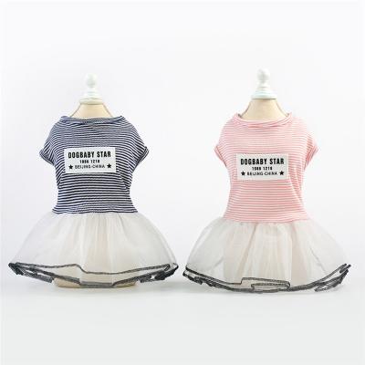 China Dog Cat Clothes Sweet Puppy Dogs Stocked Dress Set Cute Dog Cat Dress Skirt Pet Clothes for sale