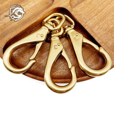 China Heavy Industry 80mm Solid Metal Swivel Snap Hook Snap Hook Snap Hook Bolt Clip Brass Snap Hook Brass for sale