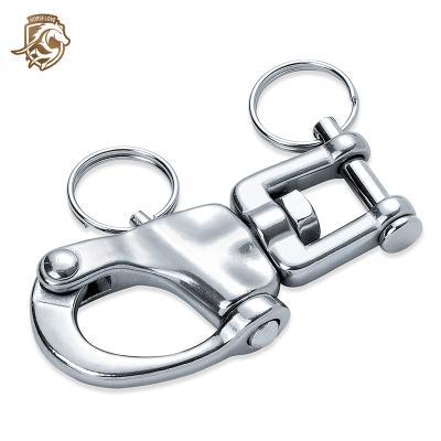 China Heavy Industry Marine Grade Safety Stainless Steel Swivel Eye Lift Trailer Weight Lifting Hook Lifting Hooks Accessory with Lock for sale