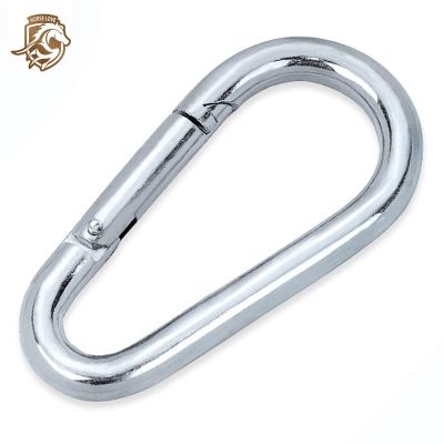 China Heavy Industry 316 Stainless Steel Carabiner Snap Hook Carabiner Black Carabiner Clip Spring Snap Hook Heavy Duty Hl106030-106034Ss for sale