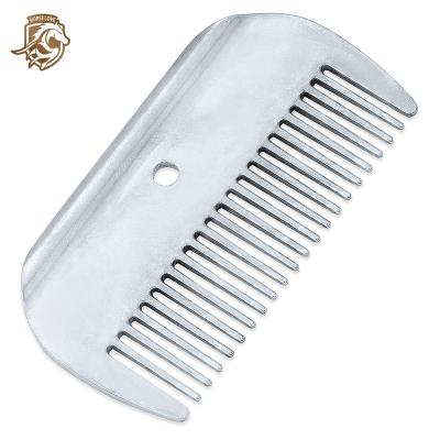 China Fashionalbe Hl11104 Al Equine Horse Aluminum Show Comb Metal Horse Quarter Mark Mane Combs Horse Comb for sale