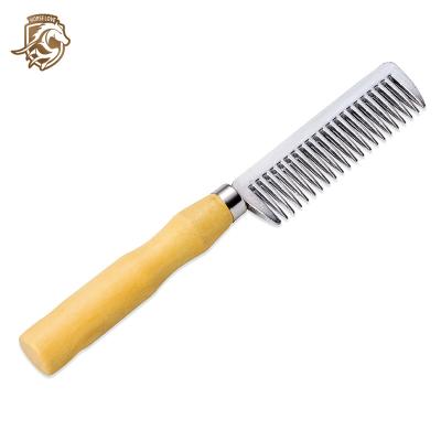 China Fashionalbe HL11100 AL Horse Hair Brush Comb Sets Metal Horse Grooming Combs Horse Comb for sale