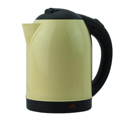 China 360 Degree Rotation Bottom Yellow And Silver Color Electric Kettle Home Appliance Kitchen 1.8L WH1893 for sale