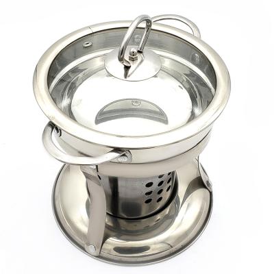 China Stocked Hot - Selling Stainless Steel Soup Pot Hot Single Buffet Anti - Hot Pot for sale