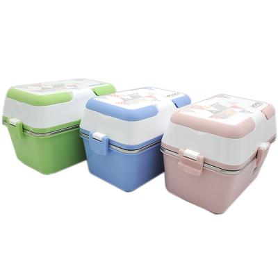 China Hot Selling Non-disposable Freshness Preservation Stainless Steel Lunch Box Tiffin Lunch Box Bento Lunch Box for sale