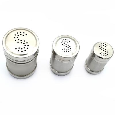 China Factory direct stocked stainless steel pepper pot barbecue seasoning s-shaped pot for sale