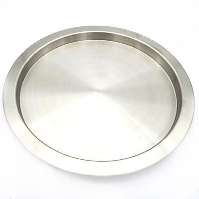 China Modern Restaurant Hotel Restaurant Wine Tray Stocked Dish Stainless Steel Serving Dish for sale