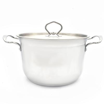 China Korean Stocked Soup Pot 5pcs Stainless Steel Soup Pot Cooking Pot Set Cookware Set for sale