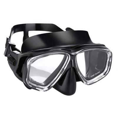 China Lightweight Durable Low Volume Diving Equipment Silicone Tempered Glass Diving Mask for sale