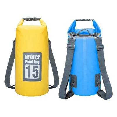 China Foldable Cylinder Desktop 5L 10L 15L 20L 30L Waterproof Waterproof Outdoor Sports Swimming Bags Travel Backpack for sale