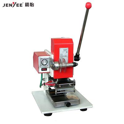 China Garment shops JY-LZ120 manual small embossing machine for paper and other gold foil surfaces, manual hot foil stamping machine for sale