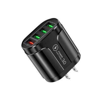 Cina UniversalÂ   Wholesale Quick Charger 4 Port Wall QC3.0 USB Charging Adapter For Samsung Galaxy S9 S8/Note 8 Wireless Charger 9 Compatible in vendita