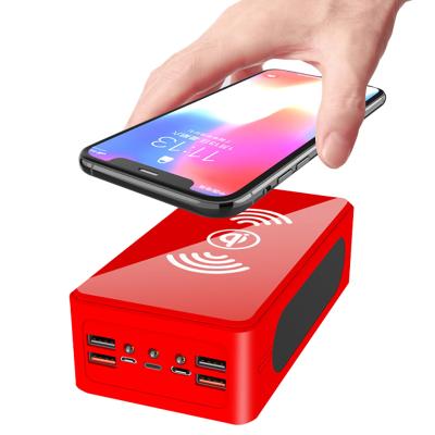 China 50000 Mah Power Bank Portable Solar Wireless Charger Solar Charging External Battery with LED Power Bank Large Capacity for iPhone Android for sale