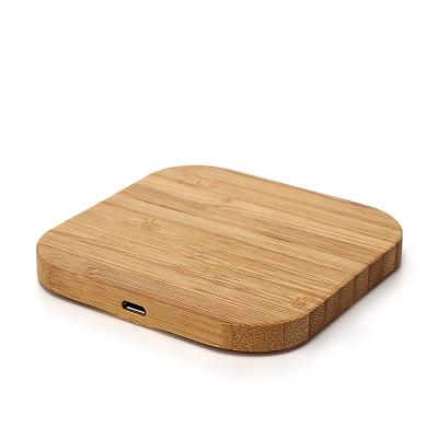 China Mobile Phone Wooden Charger Plates Wholesale Slim Portable Wireless Wooden Charger Dish For Samsung S6 S7 S9 S8 Radio Wooden Charger for sale