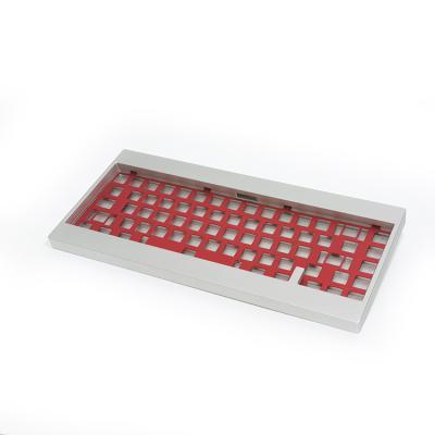 China Factory Equipment Custom 100%/80%/60% CNC Gaming Mechanical Keyboard Aluminum Case Brass Setting Plate for sale