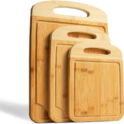 China Sustainable Kitchen Panel Product Hot Bamboo Cutting Board Square Durable Cutting Plate for sale