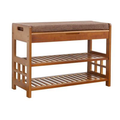 China Storage Shoe Rack & Wholesale Bamboo Storage Bench - 2 Tier Organizing Rack - Banquette for sale