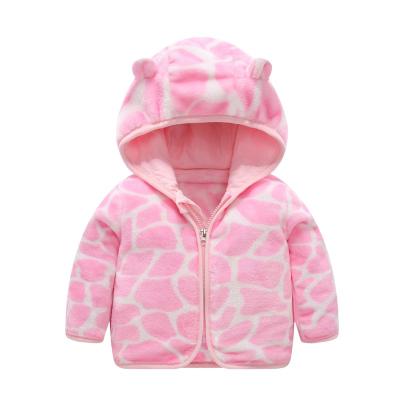 China 2021 winter new children's clothing fashion baby coat cartoon windproof hooded jackets for sale