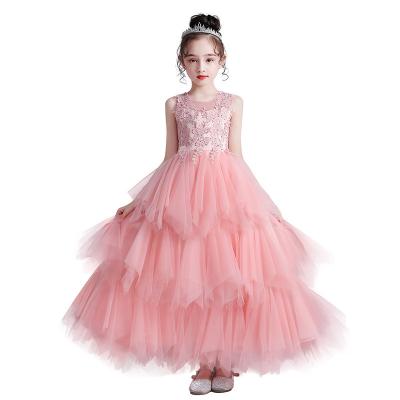 China High Performance Anti-wrinkle Girls Party Dress Princess Long Skirt Children's Party Dress Wedding Dress for sale