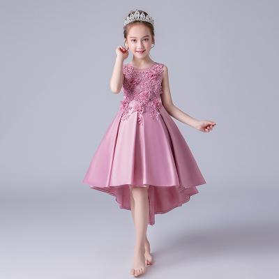 China Wholesale Breathable Girls Dresses Kids Flower Party Evening Princess Dress Frock For Tow Girls for sale