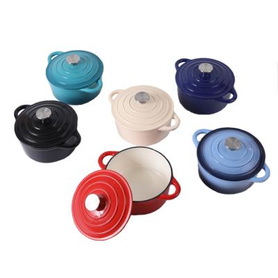 China Nice sustainable color enamel casserole dish set cast iron casserole cookware sets cookware sets sale for sale