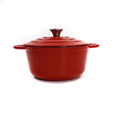 China Sustainable Cookware Hot Sale Cast Iron Shallow Casserole Cookware Sets Cooking Pots for sale