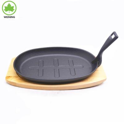 China Sustainable Cast Iron Sizzler Pan for sale