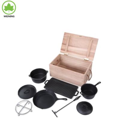 China Workable Dutch Oven SET in Woodbox for sale