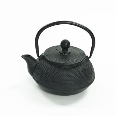 China Wholesale Viable Black Cast Iron Cookware Set Cast Iron Teapot Cup Set Japanese Style Teapot For Home Kitchen Cooking Gift for sale