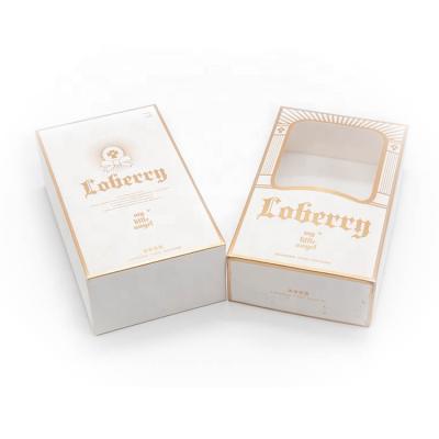 China Wholesale Luxury High Quality Recyclable Gift Box With Window Custom Paper Box With Window Clear Cardboard Recyclable Rectangle Accept for sale