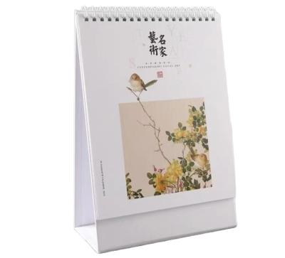 China Custom Advent Three Month Fold Wall Table Calendar Good Quality Busy Person Christmas Calendar 2022 for sale